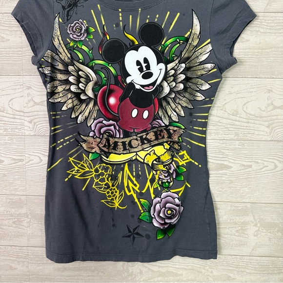 Disney Mickey Mouse Tee M Affliction Style - Picture 3 of 5